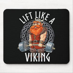 Gym Bodybuilding Lichten Als Een Viking Muismat