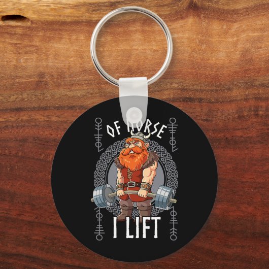 Gym Bodybuilding Training Of Norse I Lift Viking Sleutelhanger (Voorkant)