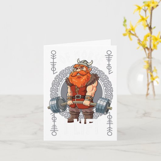 Gym Bodybuilding training van Norse I Lift Viking Kaart (Gele Bloem)