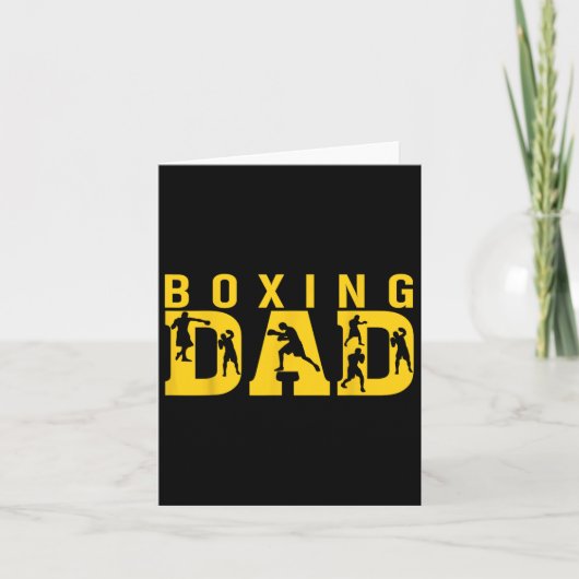 Gym Boxer Love Dad Boxing Lover Training Box Playe Kaart (Voorkant)