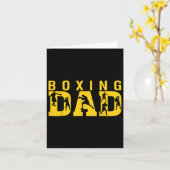 Gym Boxer Love Dad Boxing Lover Training Box Playe Kaart (Gele Bloem)