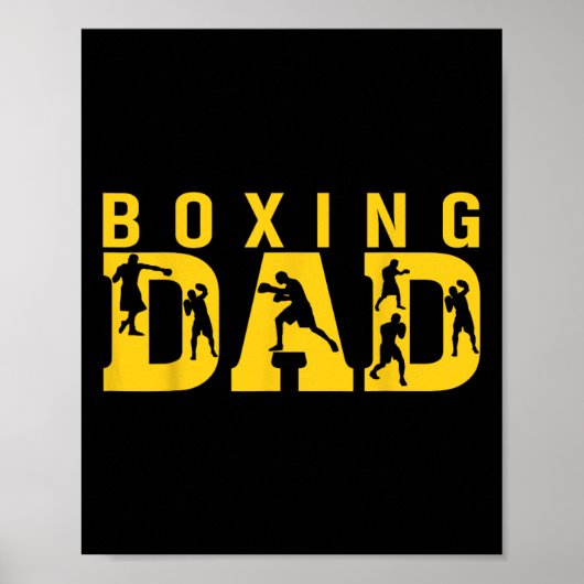 Gym Boxer Love Dad Boxing Lover Training Box Playe Poster (Voorkant)