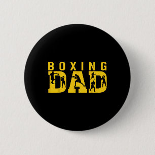 Gym Boxer Love Dad Boxing Lover Training Box Playe Ronde Button 5,7 Cm