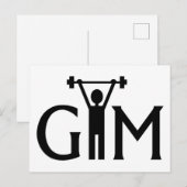 GYM BRIEFKAART (Voorkant / Achterkant)