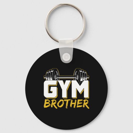 Gym Brother Training Fitness Workout Weightlifting Sleutelhanger (Voorkant)