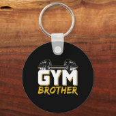 Gym Brother Training Fitness Workout Weightlifting Sleutelhanger (Voorkant)