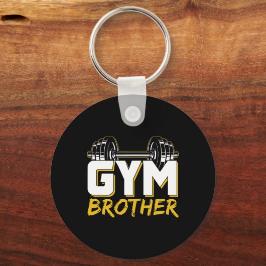 Gym Brother Training Fitness Workout Weightlifting Sleutelhanger (Voorkant)