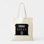 Gym Building Tote Bag (Achterkant)