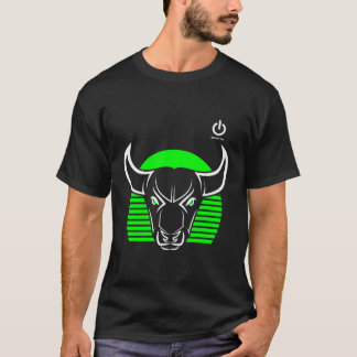 Gym Bull Head Groene Gym Bodybuilding Fitness Trei T-shirt