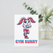 Gym Bunny Briefkaart (Staand voorkant)
