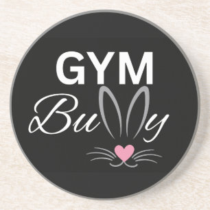 Gym Bunny Fitness & Workout Liefhebbers Cadeau voo Zandsteen Onderzetter