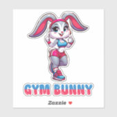 Gym Bunny Sticker (Vel)