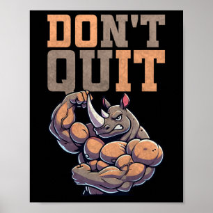 Gym Cadeau Voor Mannen Trainingsmotivatie Fitness Poster