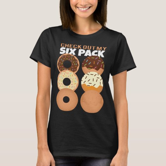 Gym Check Out My Six Pack Donut Summer Vacation T-shirt (Voorkant)