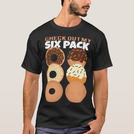 Gym Check Out My Six Pack Donut Summer Vacation T-shirt (Voorkant)