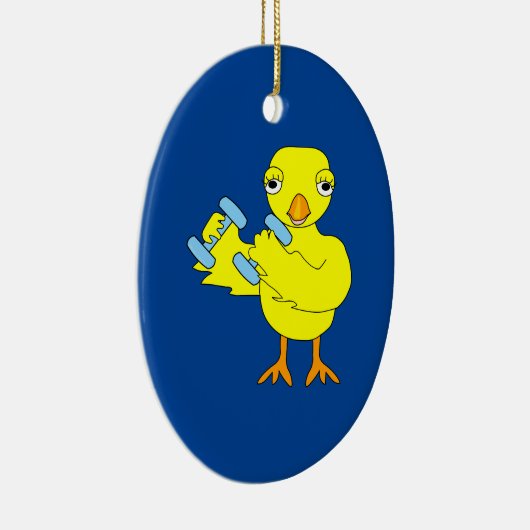 Gym Chick Keramisch Ornament (Rechts)