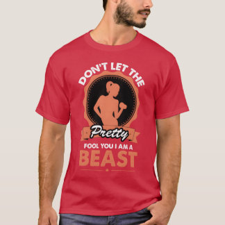 Gym citaat gewichtheffen workout citaat grappige f t-shirt