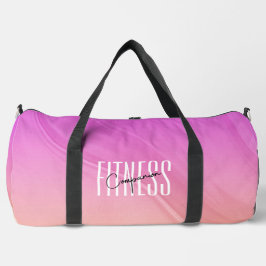 Gym Companion Modern Roze Oranje Gradient Gym Bag Plunjezak