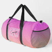 Gym Companion Modern Roze Oranje Gradient Gym Bag Plunjezak (Rechterhoek)