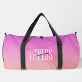 Gym Companion Modern Roze Oranje Gradient Gym Bag Plunjezak (Achterkant)