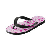 Gym Crazy Heart Patroon Roze Kinder Teenslippers (Schuin)