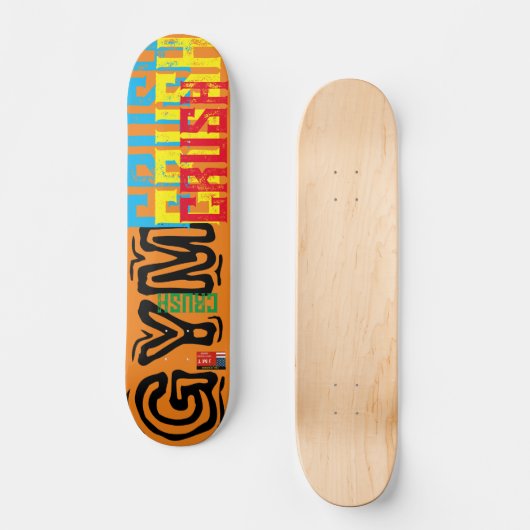 GYM CRUSH 7 3/4-inch skateboard Deck (Voorkant)