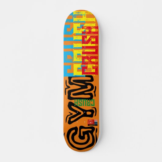GYM CRUSH 7 3/4-inch skateboard Deck (Voorkant)