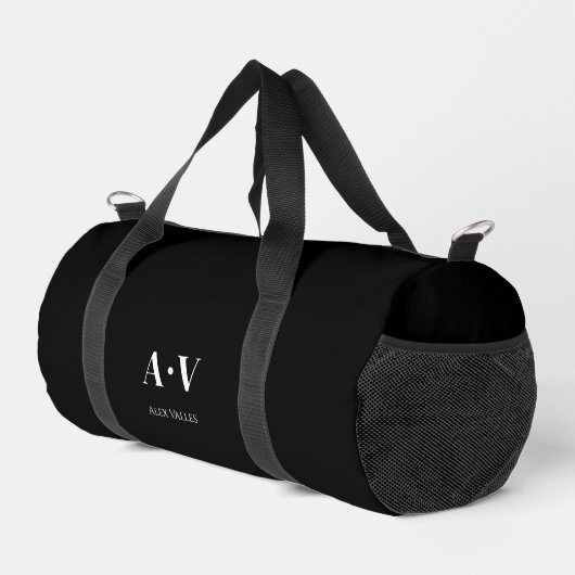 Gym Dance Bag | Monogram Initialen Naam Duffle Bag Plunjezak (Rechterhoek)