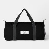 Gym Dance Bag | Monogram Initialen Naam Duffle Bag Plunjezak (Voorkant)