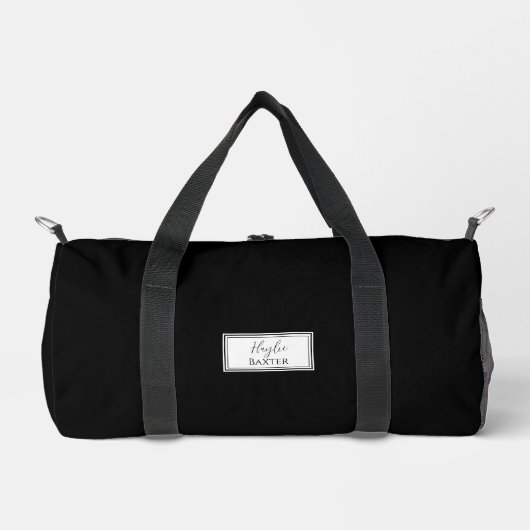 Gym Dance Bag | Monogram Initialen Naam Duffle Bag Plunjezak (Voorkant)