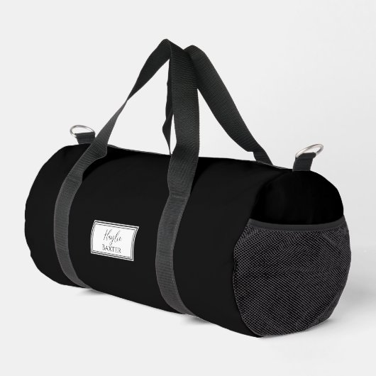 Gym Dance Bag | Monogram Initialen Naam Duffle Bag Plunjezak (Rechterhoek)