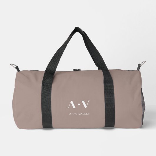 Gym Dance Bag | Monogram Initialen Naam Duffle Bag Plunjezak (Voorkant)