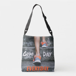 Gym Day Dagelijkse workout-motieven Oranje Crossbody Tas