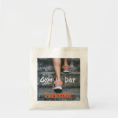 Gym Day Dagelijkse workout-motieven Oranje Tote Bag (Voorkant)