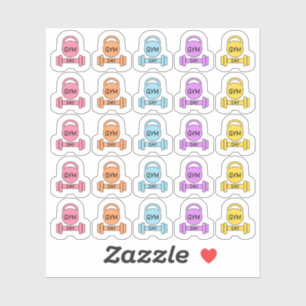 Gym Day Fitness Workout Oefening Bujo Planner Sticker