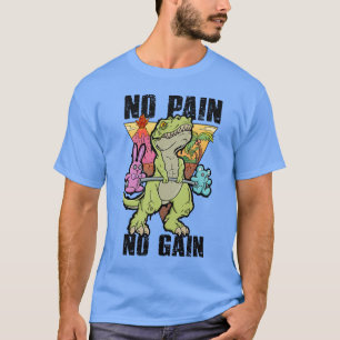 Gym Dinosaurus: Geen pijn, geen winst, alleen wins T-shirt