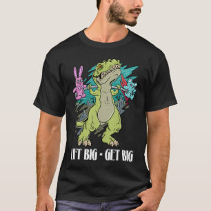 Gym Dinosaurus: Lift Groot, Get Big, Regel de gewi T-shirt