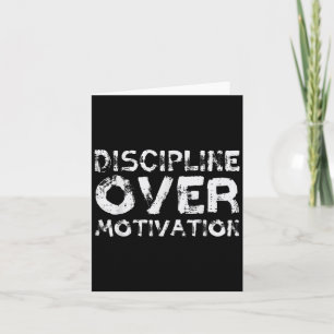 Gym Discipline Over Motivatie Workout Fitness Mann Kaart