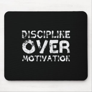 Gym Discipline Over Motivatie Workout Fitness Mann Muismat