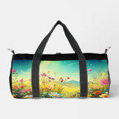 Gym & Duffel Tas met kleurrijke weide (Voorkant)