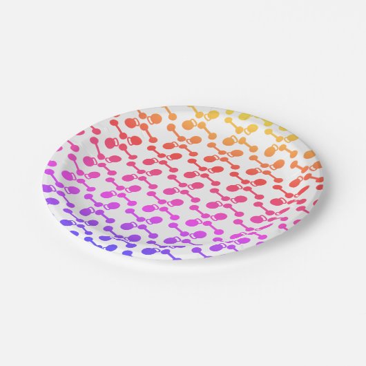 Gym Dumbbells Pattern Papieren Bordje (Gekanteld)