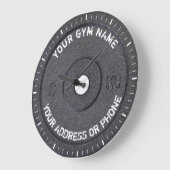 Gym Eigenaar Fitness Instructor Gym Coach Workout Grote Klok (Hoek)