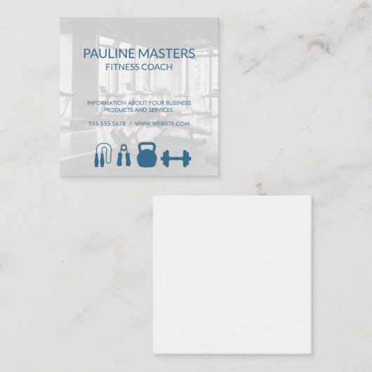 Gym-eigenaar | fitnesscoach | Personal Trainer Afsprakenkaartje (Voorkant / Achterkant)