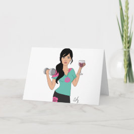 Gym en de Wino Feestdagen Kaart