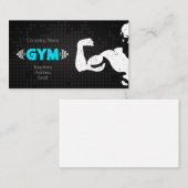Gym- en fitnessontwerp visitekaartje (Voorkant / Achterkant)