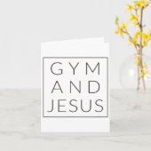 Gym en Jezus Kaart (Gele Bloem)