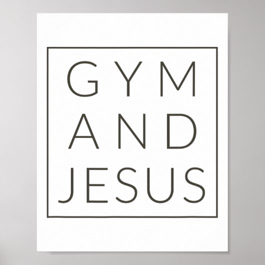 Gym En Jezus  Poster (Voorkant)