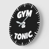 Gym en Tonic - Funny Novelty Workout Grote Klok (Hoek)