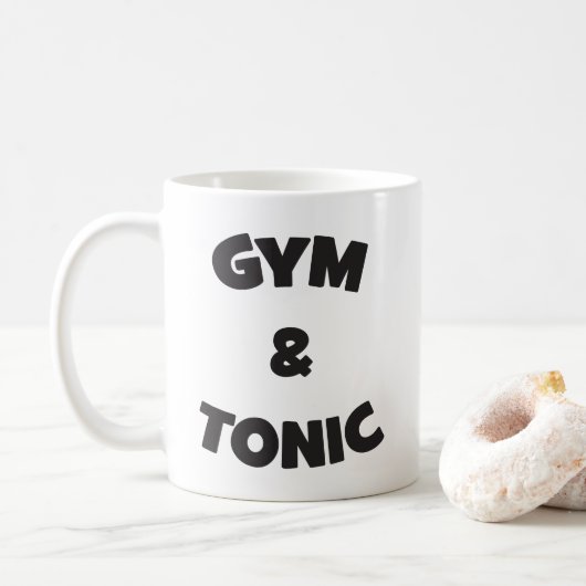 Gym en Tonic - Funny Novelty Workout Koffiemok (Met donut)