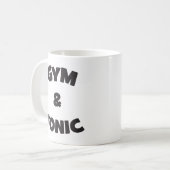 Gym en Tonic - Funny Novelty Workout Koffiemok (Voorkant links)